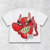 T-Shirt Men's Hip Hop Animation Exaggerated Printed T-Shirt Super Big Goth Harajuku Street Clothing Casual
