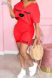 2 Piece Set Women Tracksuit Summer Outfits Loose Top Biker Shorts Sweat Suits Lounge Wear Two Piece Matching