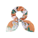 Chiffon Bowknot Elastic Hair Bands For Women Girls Solid Color Scrunchie Headband Hair Ties Ponytail Holder Hair