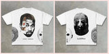 Men's T-Shirt Y2K Cotton Man Harajuku Street Hip-Hop Big Eyes Mouth Pattern Printing Super Classic 211-1-Outfit