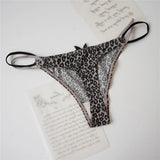 G-String For Women Mile Silk Cute Thongs Sexy Panties leopard Zebra Paisley Girs Lades Low-Waisted Seamless