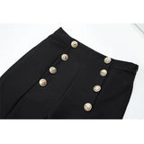 Breasted Elastic Slim Fit Skinny