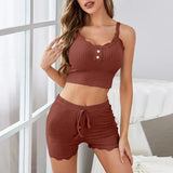 Pajamas Lace Lace Shorts Sexy Hot Girl Fast Fashion Ladies Home