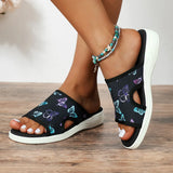 Zingj Flat Slippers Women's New Summer Print Fashion Wear Casual Large Size Thick