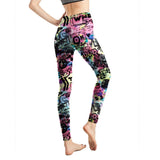 Milk Silk Printed Abstract Letter Cropped