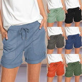 Summer Solid Color Straight Casual Lace-up