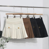 The Real Shot Of The Hairy Skirt Women's Autumn And Winter High-Waist A Word Small Incense Style Skirt Small Skirt