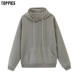 Womens Tracksuits Hooded Sweatshirts 2021 Autumn Winter Fleece Oversize Hoodies Solid Pullovers Jackets Unisex