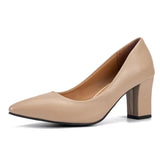 Single Shoes Women's Coarse Heel 2025 Summer New Pointed Work Shoes Shallow One-Foot Pedal Korean Version Of High Heel