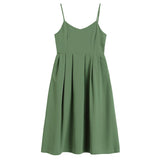 Dress Shirt Round Neck Straps Two Piece Set Short Sleeve Casual Fashion High Waist Baggy Vintage Long Skirt Ladies