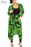 New African Print Elastic Bazin Baggy Pants Rock Style Dashiki SLeeve Famous Suit For Lady/women coat and leggings
