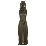Summer Fashion Trend Women's New Hooded Loose Under The Fork Personality