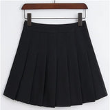 New Spring high waist ball pleated skirts Harajuku Denim Skirts solid a-line sailor skirt Plus Size Japanese school