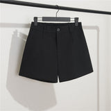 Zingj Photo Suit Shorts Female Summer 2024 New High Waist Loose Gray Five Minute Pants Straight Tube Hong Kong Flavor Casual