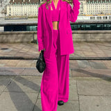 Spot 2025 Autumn / Winter New Fashion Temperament Long Sleeve Suit Jacket Casual Pants Suit Three-Piece