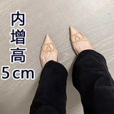 Design Sharp Head Soft Sole Single Shoe 2025 New Patent Skin Bare Light Commuting V Buckle Temperament Flat