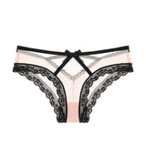 Sexy Transparent Panties Women Lace Low-waist Briefs Hollow Out Underwear Ladies Underpants Intimates G String