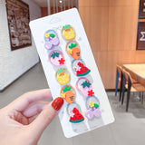 New Girls Cute Cartoon Flower Small Scrunchie Kids Ponytail Hair Tie Elastic Hair Bands Fashion Hair Accessories