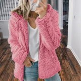 new women's hooded woolen fleece autumn and winter