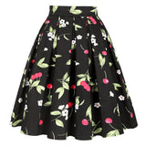 Vintage Women Midi Skirts High Waist Cotton 3XL 2022 Casual Streetwear Daily 60s Polka Dot Pinup Rockabilly