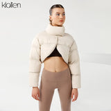 Fashion Casual Autumn Winter Solid Slim Short Cotton-Padded Jacket For Women 2021 New Simple Street Outerwear
