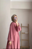 And Autumn New Muslim Women's Clothing Pure Color Elegant Fashion Loose-Fitting