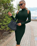 Bandage Dress 2022 Autumn Winter Long Sleeve Bandage Dress Bodycon Women Hot Pink Sexy Party Dress Evening Club