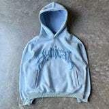 Popular Vintage Letter Print Pullovers Hoodies Men Y2K New Harajuku Style Loose Sweatshirt Unisex Casual Joker Hoodie Top 211-1-Outfit