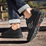 Zingj New Men's Casual Shoes Handmade Outdoor Travel Shoes Fashionable British Leather Shoes Breathable Men's