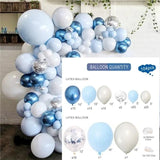 Silver Macaron Birthday Balloon Garland Arch Kit Party Foil Metal Balon Weding Baby Shower Birthday Party Decor Kids Adults