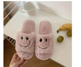 Womens Slippers Embroidery Deco Outdoor and Indoor Comfortable PVC Sole Smile Face Zapato de Mujer Home