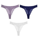 Sexy Lace G String Women's Thong Low-Waist Female Underpant Hollow Out Breathable Cotton Seamless G-String Underwear