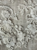 Spring And Summer New Fashion Elegant Temperament Flower Pattern Printing V Collar Seven-Sleeve