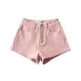 Zingj Trendy Women's Dress With High Waist And Long Legs, Solid Color Denim Shorts, Buttocks, Dance, Sports, Hot