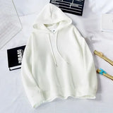 Women Hoodie Sweatshirts New Spring Autumn Ladies Casual Oversize Pullovers Flannel Solid Warm Hooded Jackets