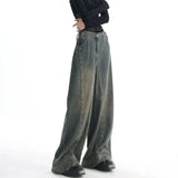 Vintage Stitch Details Baggy Boyfriend JeansOutfit