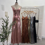 Picts Hottie Liquid Metallic Sling Dress Bag Pupama Long Skirt With Chest Cushion Dress Dress