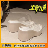 Dress With A Dress With Light And Anti-Slip Slippers 2025 Net Red Temperament Lady Pedal Sweet Single