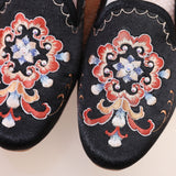 Zingj Satin Embroidered Cloth Shoes 2023 Spring / Summer New Ladies Summer Sandals Bag