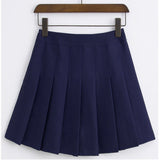 New Spring high waist ball pleated skirts Harajuku Denim Skirts solid a-line sailor skirt Plus Size Japanese school