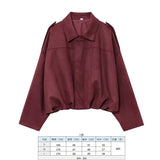 Women's 2025 New Bat Sleeve Loose-Fitting Velvet Bomber Jacket