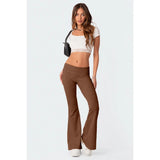 Solid Color Slim Slimming Low