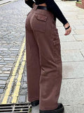 High Waist Plain Straight Leg Jeans- Outfit