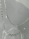 Double Layered Star Charm Necklace- Outfit