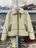 Autumn And Winter New Lamb Wool Coat Female Motorcycle Fur Integrated Locomotive Thickened Coat