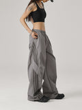 Zingj Quick Drying Paratrooper Casual Pants Men And Women In Thin Summer Loose Wide Leg Pants Logo Sports Charge