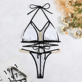 2023 New Sexy Solid Color Strap T-Tong Bikini