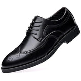 Zingj Men's Shoes Four Seasons New Soft Sole Versatile Leather Face Casual Sports Shoes Wear-Resistant Business Breathable Men's Fashion Shoes Leather Shoes