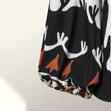 Spot 2025 Women's Fashion Print Long Sleeve Shirt Casual Pants Two
