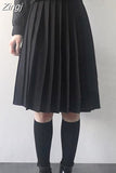 Skirts Women S-5XL Vintage Ins Young basic Leisure Korean All-match Autumn High Waist Chic Cozy Female JK Faldas